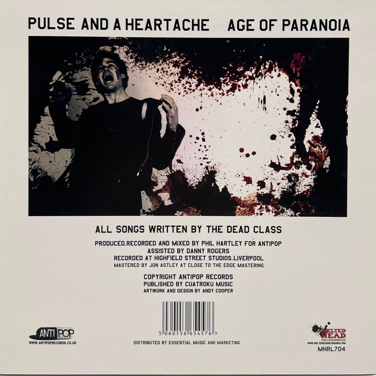 The Dead Class - Pulse And A Heartache/Age Of Paranoia 7" Vinyl