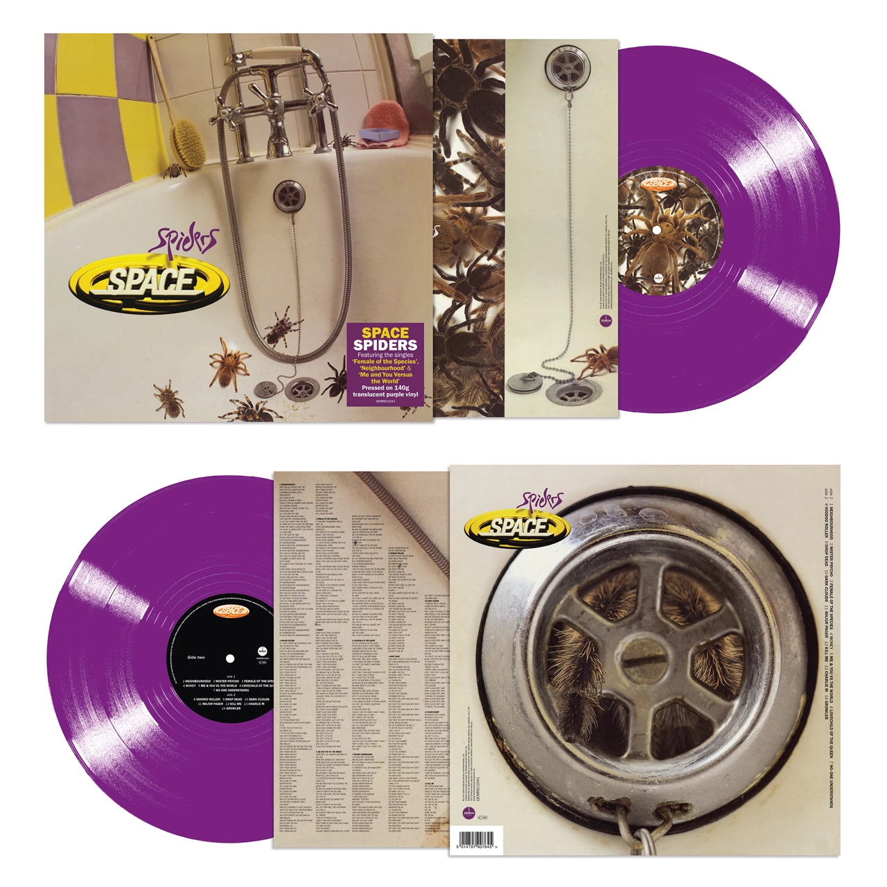 Space - Spiders (Limited Edition Translucent Purple) Vinyl