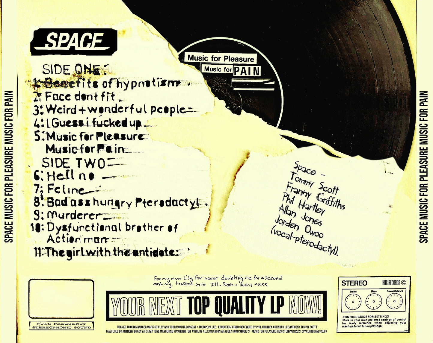 Space - Music For Pleasure Music For Pain CD
